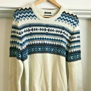 Men's Large American Eagle Sweater Fair Isle